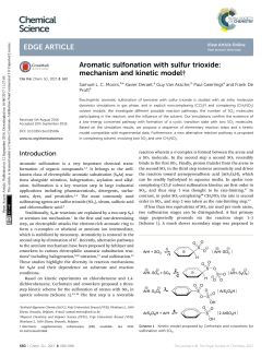 Aromatic sulfonation with sulfur trioxide