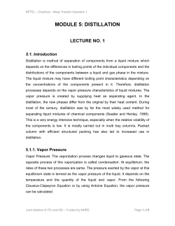 Mass transfer Operation