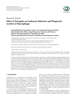 Effect of Estragole on Leukocyte Behavior and Phagocytic Activity of
