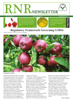 ICS_RNR Newsletter November 2013 - Ministry Of Agriculture And