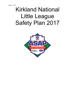 KNLL 2017 A Safety Awareness Plan
