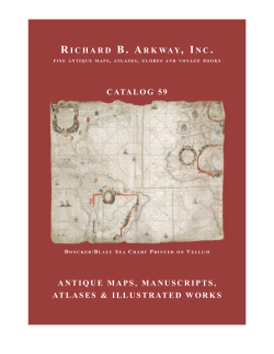Catalog 59 Maps, Atlases and Manuscripts