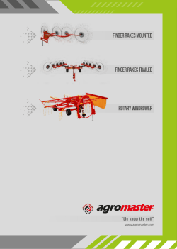 finger rakes mounted finger rakes trailed rotary windrower