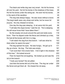 The black and white dog was very smart. He hid his bones all over