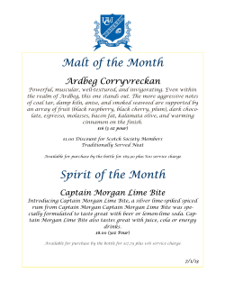Malt of the Month - University and Whist Club