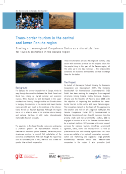 Trans-border tourism in the central and lower Danube region