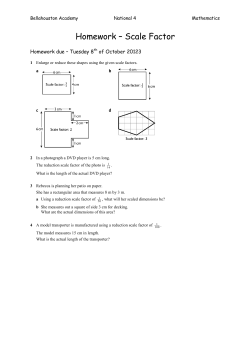 Homework &ndash; Scale Factor