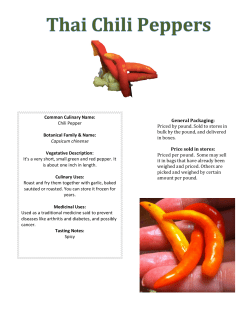 Thai Chili Peppers