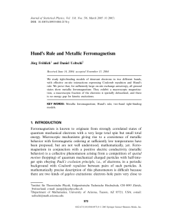 Hund`s Rule and Metallic Ferromagnetism