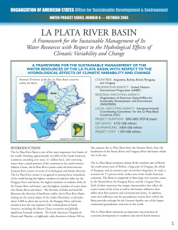 la plata river basin - Organization of American States