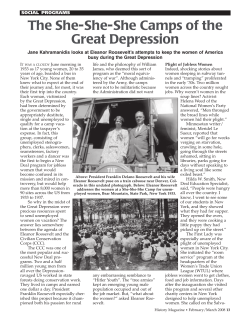 The She-She-She Camps of the Great Depression