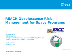 01 T. Rohr (ESA) - 11th ESA Workshop on Avionics, Data, Control