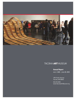 Annual Report - Tacoma Art Museum