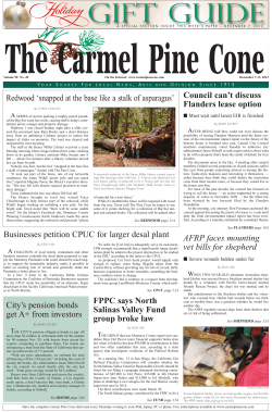 Carmel Pine Cone, December 7, 2012 (front)