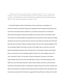 Pinckney`s Treaty