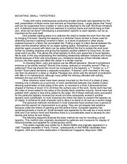 MOUNTING SMALL TAPESTRIES Today with many artist/weavers