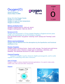 Oxygen(O) - Northbrook District 28