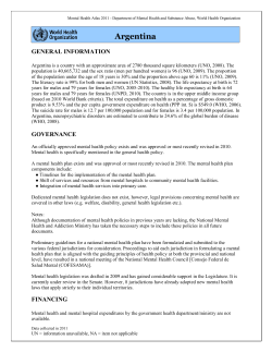 Mental Health - World Health Organization