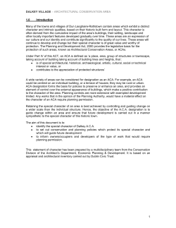 DALKEY VILLAGE &ndash; ARCHITECTURAL CONSERVATION AREA 1