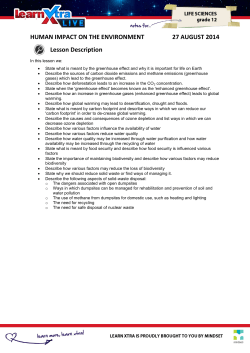 HUMAN IMPACT ON THE ENVIRONMENT 27