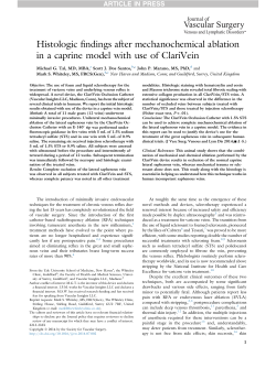 Histologic findings after mechanochemical ablation in a