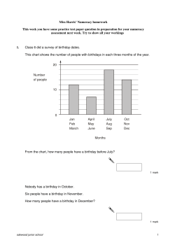 Miss Harris` Numeracy homework This week you have some