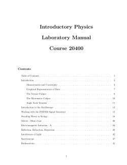 Physics 20400 Lab Manual