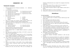 CHEMISTRY - Uniglobe HSS/College