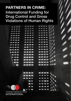 Partners in Crime: International Funding for Drug Control and Gross