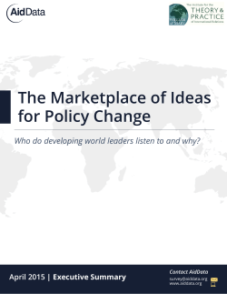 The Marketplace of Ideas for Policy Change