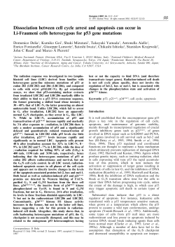 Dissociation between cell cycle arrest and apoptosis can occur in Li