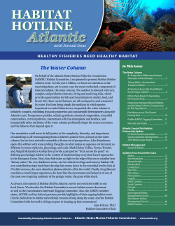 habitat hotline habitat hotline - Atlantic States Marine Fisheries