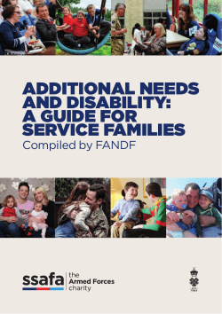 additional needs and disability: a guide for service families