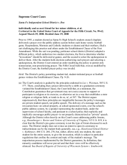 Santa Fe Independent School District v. Doe