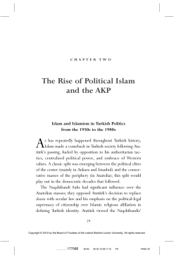 The Rise of Political Islam and the AKP