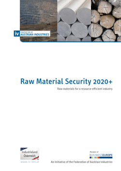 Raw Material Security 2020+