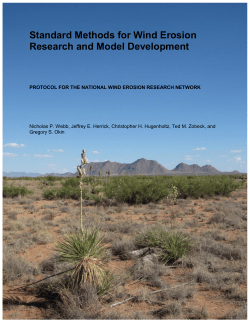 Standard Methods for Wind Erosion Research and Model