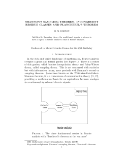 Fourier analysis