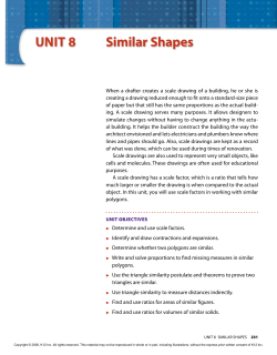UNIT 8 Similar Shapes