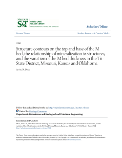 Structure contours on the top and base of the M bed