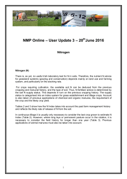 NMP Online Update 3 - N June 20, 2016