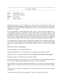 DATE - Saint Mary School