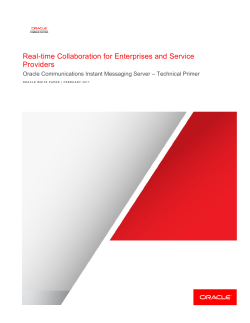 Oracle Communications Instant Messaging Server