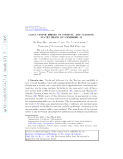 Large sample theory of intrinsic and extrinsic sample