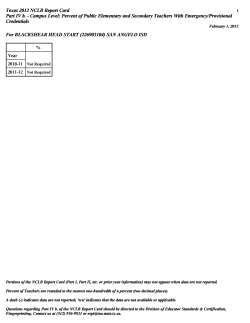 Texas 2012 NCLB Report Card Part IV b.