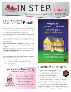 Emails - Central Communications Credit Union