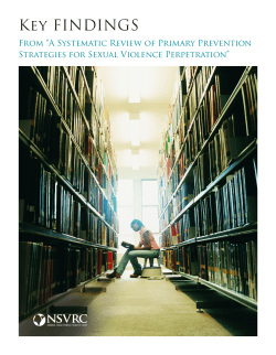 Key Findings From &ldquo;A Systematic review of primary prevention