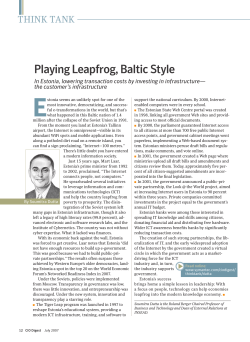 Playing Leapfrog, Baltic Style