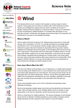Science Note - Natural Hazards Partnership