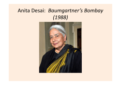 Anita Desai: Baumgartner`s Bombay (1988)